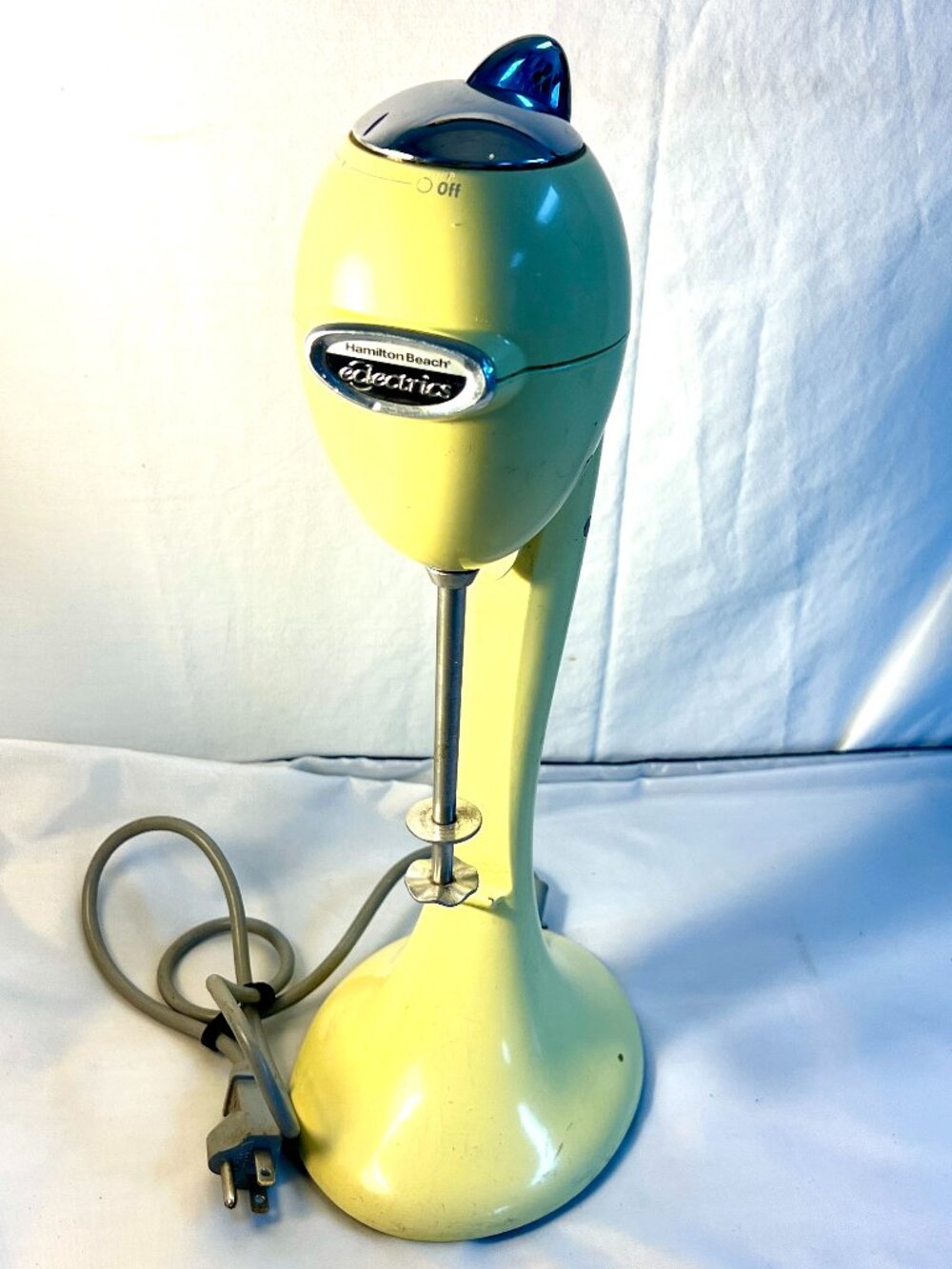Hamilton Beach Retro Yellow Drink Mixer Milkshake Malt Maker Model 65116- A0